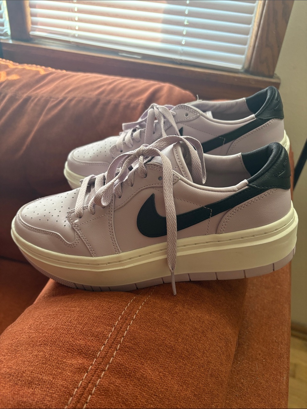 Nike Women's Platform Sneakers in Lavender and Black